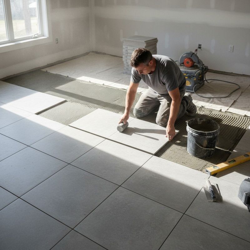 Cement Floor Installation detail